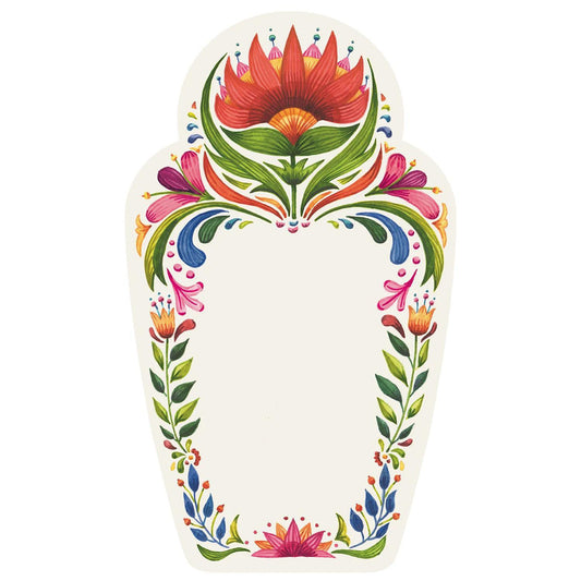 Fiesta Floral Table Card