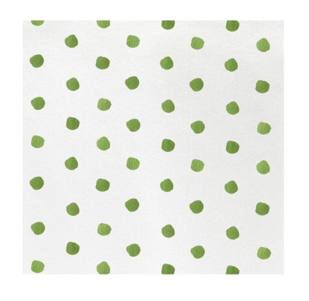 Vietri Green Dot Papersoft Cocktail Napkin