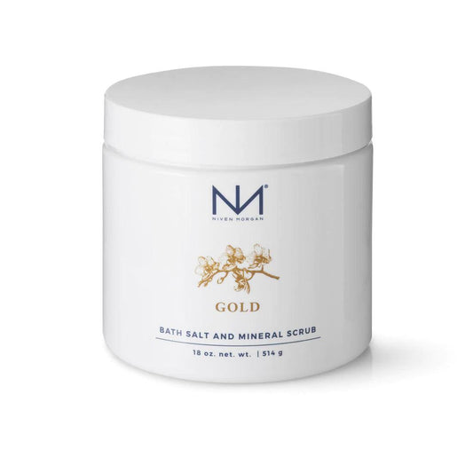 NM Gold Bath Salt and Mineral Scrub 18oz